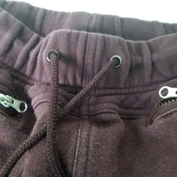 SOLD Adidas Stella Mccartney Joggers Zippered Pockets Burgandy Womens size S - Picture 4 of 11